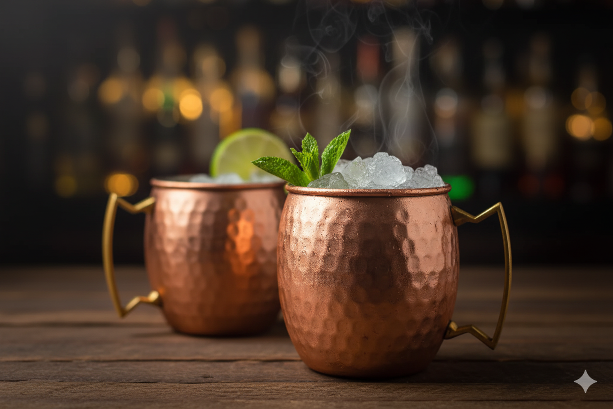 Moscow Mule Mug - Hammered Copper with Brass Handle - Viviana London Moscow Mule Mug - Hammered Copper with Brass Handle - related handcrafted Copper product from Viviana London